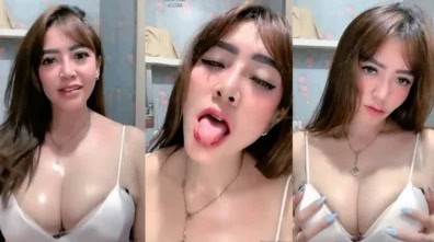 Handuk Ungu Viral BeeFlo Cantik Toge Live Basah Menggoda
